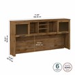 Somerset 72W Desk Hutch - Engineered Wood
