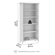 Salinas Tall 5 Shelf Bookcase in Driftwood Gray - Engineered Wood