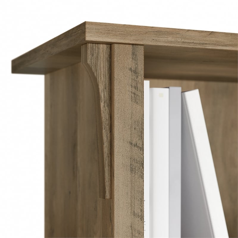 Salinas Tall 5 Shelf Bookcase in Reclaimed Pine - Engineered Wood