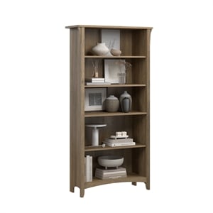 Salinas Tall 5 Shelf Bookcase in Reclaimed Pine - Engineered Wood