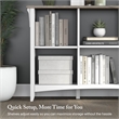Salinas 6 Cube Organizer in Pure White and Shiplap Gray - Engineered Wood