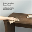 Salinas 60W L Shaped Desk with Storage in Ash Brown - Engineered Wood