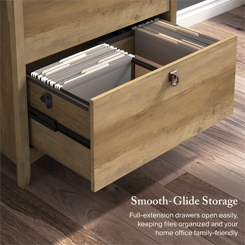 Salinas 2 Drawer Lateral File Cabinet in Reclaimed Pine - Engineered Wood
