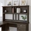 Salinas 60W Hutch for L Shaped Desk in Ash Brown - Engineered Wood