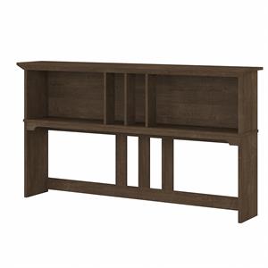 Salinas 60W Hutch for L Shaped Desk in Ash Brown - Engineered Wood