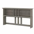 Salinas 60W Hutch for L Shaped Desk in Driftwood Gray - Engineered Wood