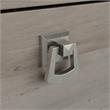 Salinas 60W L Shaped Desk with Hutch in Driftwood Gray - Engineered Wood