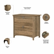 Salinas L Shaped Desk with Hutch and Storage in Reclaimed Pine - Engineered Wood