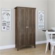 Salinas Kitchen Pantry Cabinet with Doors in Ash Brown - Engineered Wood