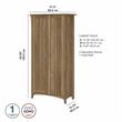 Salinas Kitchen Pantry Cabinet with Doors in Reclaimed Pine - Engineered Wood