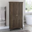 Salinas Bathroom Storage Cabinet with Doors in Ash Brown - Engineered Wood