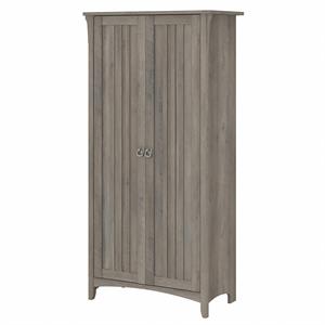 Salinas Bathroom Storage Cabinet with Doors in Driftwood Gray - Engineered Wood