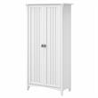 Salinas Bathroom Storage Cabinet with Doors in White/Shiplap - Engineered Wood