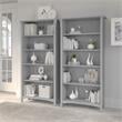 Salinas Tall 5 Shelf Bookcase Set of 2 in Cape Cod Gray - Engineered Wood