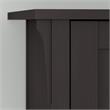 Salinas Tall 5 Shelf Bookcase Set of 2 in Vintage Black - Engineered Wood