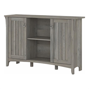 Bush Furniture Salinas Accent Storage Cabinet with Doors in Driftwood Gray