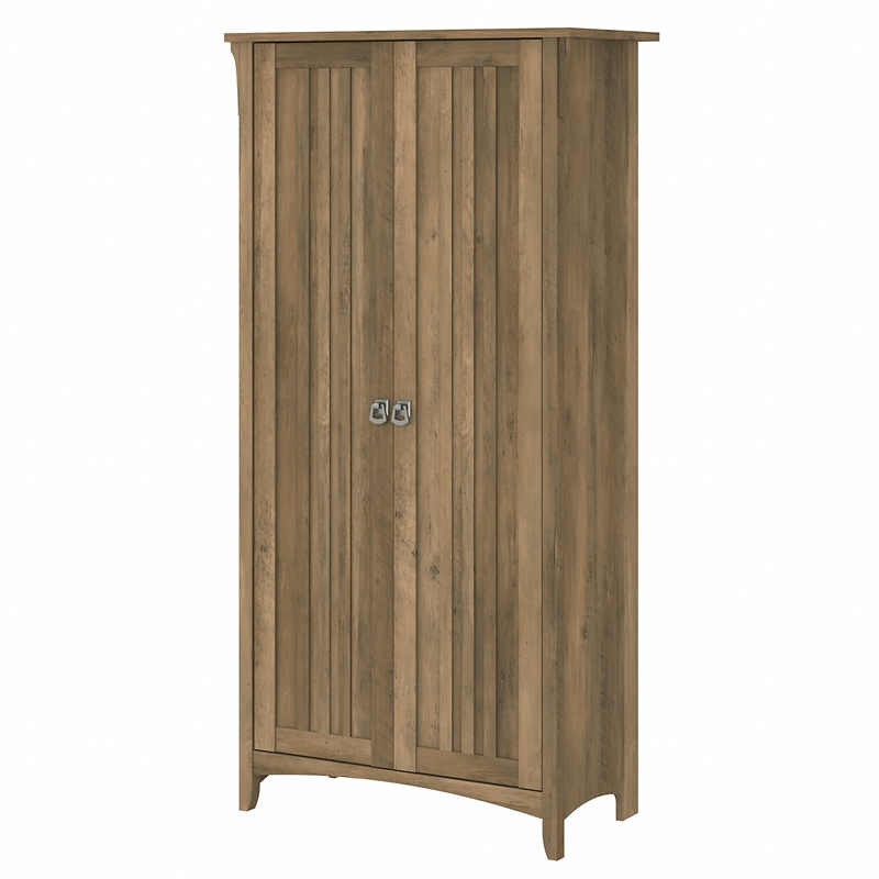 Salinas Tall Storage with Doors in Reclaimed Pine Engineered Wood