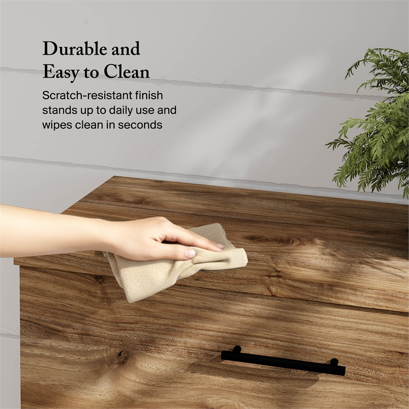 Somerset 2 Drawer Lateral File Cabinet in Fresh Walnut - Engineered Wood