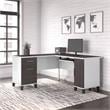 Somerset 60W L Shaped Desk with Storage - Engineered Wood