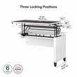 Somerset 3 Position Sit to Stand Return in White & Storm Gray - Engineered Wood