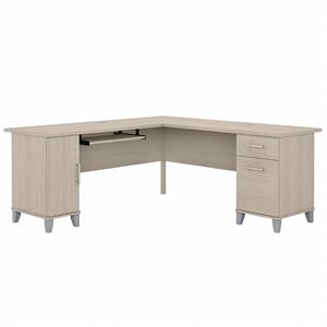Bush Furniture Somerset 72W L Shaped Desk with Storage - Engineered Wood