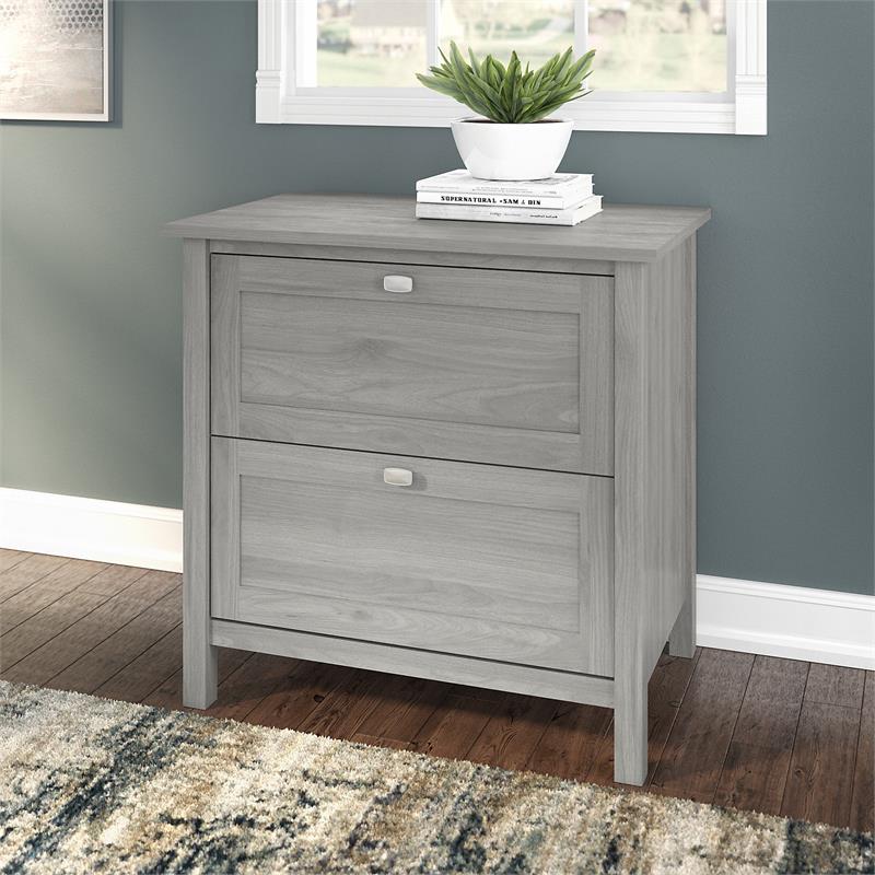 Broadview 2 Drawer Lateral File Cabinet in Modern Gray - Engineered ...