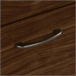 Cabot L Shaped Desk with Hutch and Storage in Modern Walnut - Engineered Wood