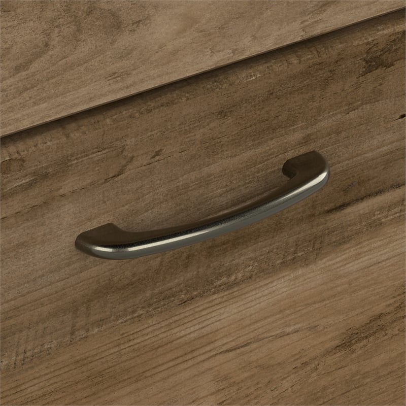 Cabot L Shaped Desk with Hutch and Storage in Reclaimed Pine - Engineered Wood