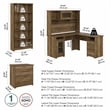Cabot L Shaped Desk with Hutch and Storage in Reclaimed Pine - Engineered Wood