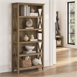 Key West Tall 5 Shelf Bookcase in Reclaimed Pine - Engineered Wood