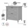 Key West 2 Drawer Lateral File Cabinet in Cape Cod Gray - Engineered Wood