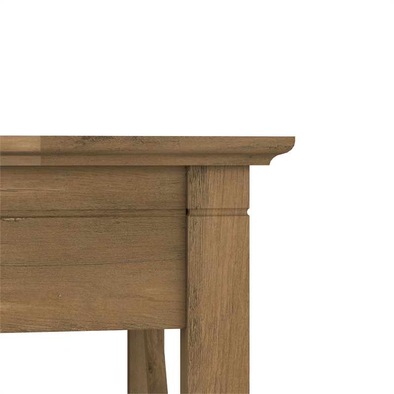 key west console table with drawers in reclaimed pine - engineered wood