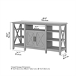 Key West Tall TV Stand for 65 Inch TV in Cape Cod Gray - Engineered Wood