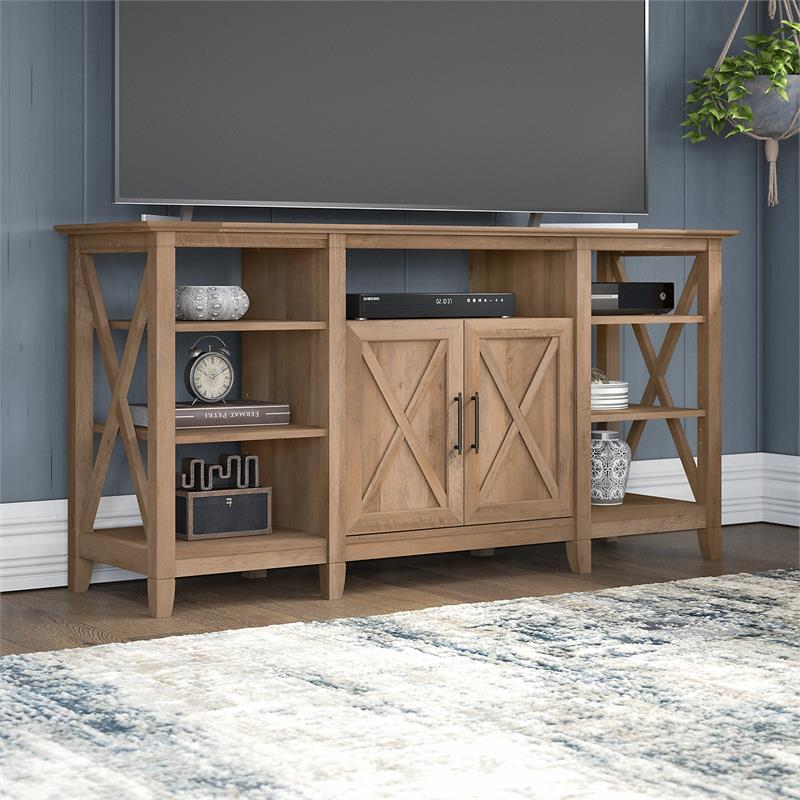 Key West Tall TV Stand For 65 Inch TV In Reclaimed Pine Engineered 
