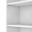 Fairview 5 Shelf Bookcase in Pure White and Shiplap Gray - Engineered Wood