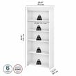 Fairview 5 Shelf Bookcase in Pure White and Shiplap Gray - Engineered Wood