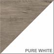 Key West Nightstand with Drawer in Pure White and Shiplap Gray - Engineered Wood
