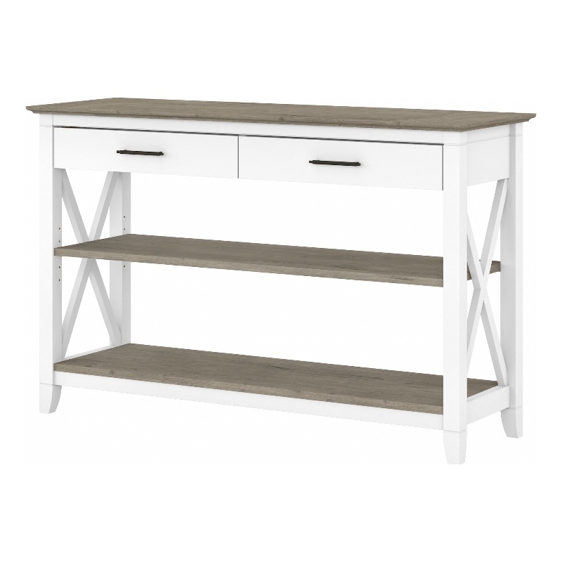 Bush Furniture Salinas Console Table with Storage and Desktop