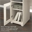 Cabot 60W L Computer Desk with Storage in Linen White Oak - Engineered Wood