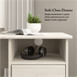 Cabot 60W L Computer Desk with Storage in Linen White Oak - Engineered Wood