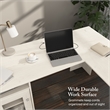 Cabot 60W L Computer Desk with Storage in Linen White Oak - Engineered Wood