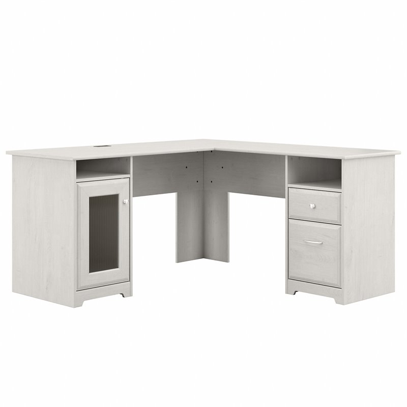 white oak corner desk