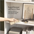 Cabot Tall 5 Shelf Bookcase in Linen White Oak - Engineered Wood