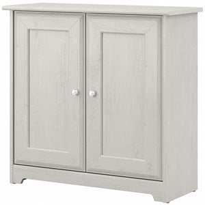 Cabot Small Storage Cabinet with Doors in Linen White Oak - Engineered Wood
