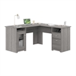 Cabot 60W L Shaped Computer Desk with Storage in Modern Gray - Engineered Wood