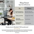Cabot Tall 5 Shelf Bookcase in Modern Gray - Engineered Wood