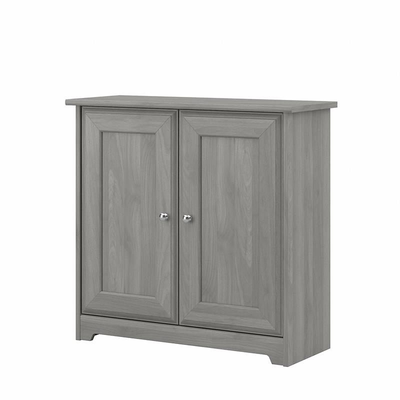 Bush Furniture Cabot Small Storage with Doors in Modern Gray