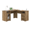 Cabot 60W L Computer Desk with Storage in Reclaimed Pine - Engineered Wood