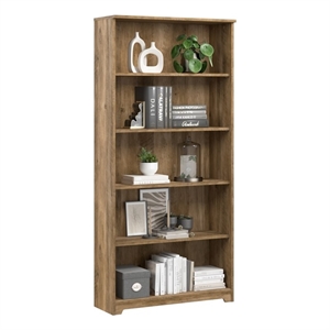Cabot Tall 5 Shelf Bookcase in Reclaimed Pine - Engineered Wood