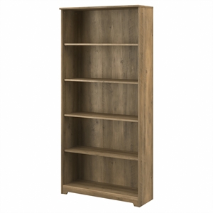 Cabot Tall 5 Shelf Bookcase in Reclaimed Pine - Engineered Wood